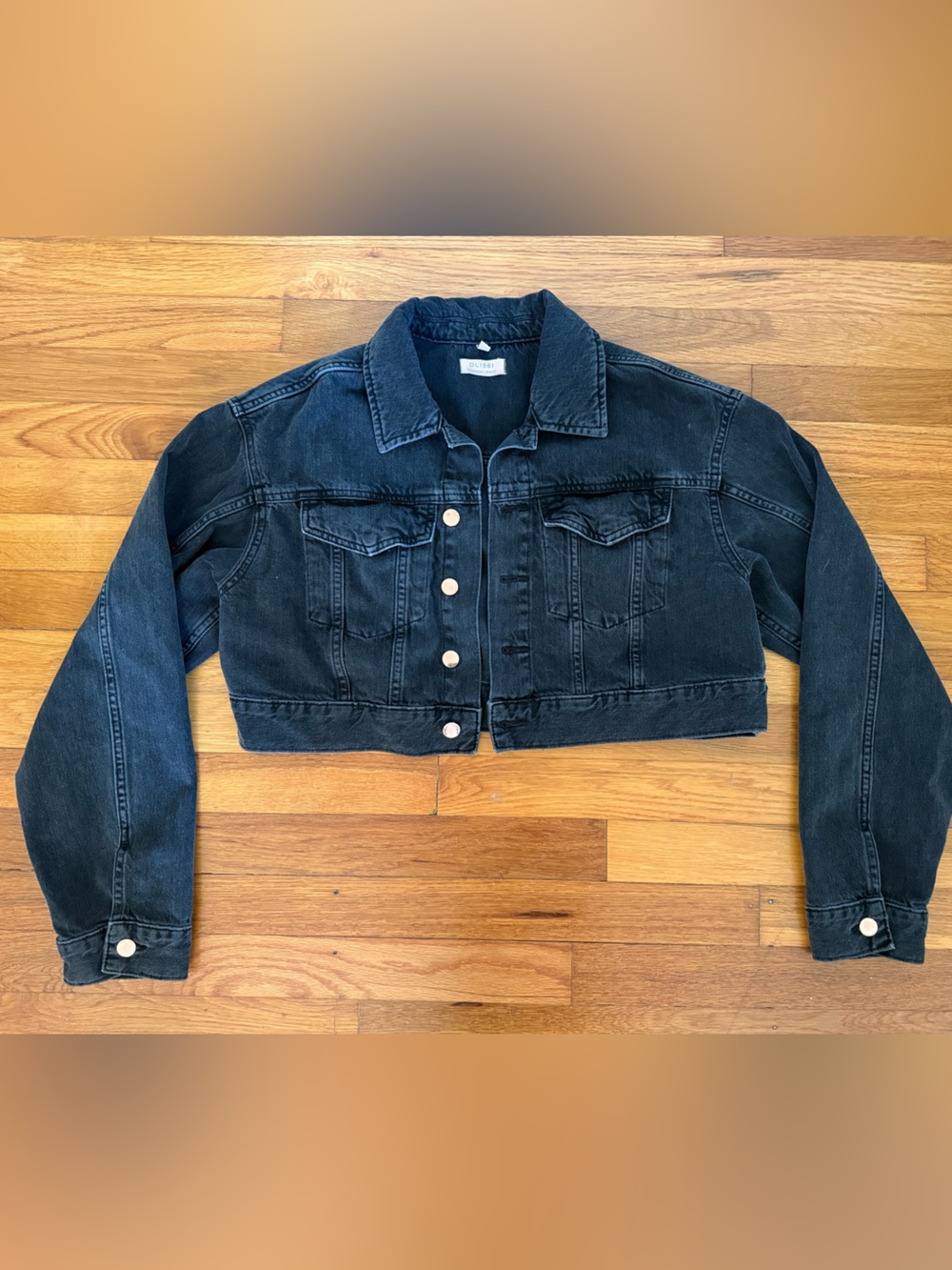 DL 1961 x Marianna Hewitt Cropped Denim Jacket